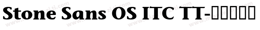 Stone Sans OS ITC TT字体转换
